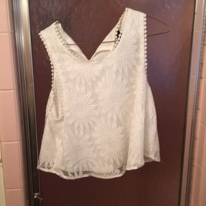 White crop top